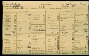 WPA household census for 225 W 25TH, Los Angeles