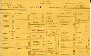 WPA household census for 331 N GRAND, Los Angeles