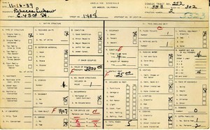 WPA household census for 1408 E 43RD, Los Angeles