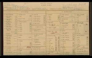 WPA household census for 255 S BUNKER HILL, Los Angeles