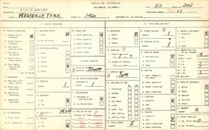 WPA household census for 1420 WESTERLY TERRACE, Los Angeles