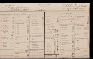 WPA household census for 15 ROSE, Los Angeles County
