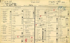 WPA household census for 1416 E 43RD, Los Angeles