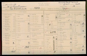 WPA household census for 4343 S GRAND AVE, Los Angeles County