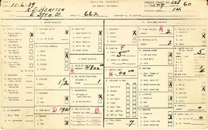 WPA household census for 662 E 37TH, Los Angeles