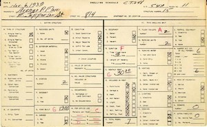 WPA household census for 814 E JEFFERSON, Los Angeles