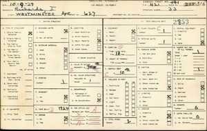 WPA household census for 627 WESTMINSTER AVE, Los Angeles County