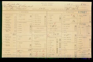 WPA household census for 124 S FLOWER, Los Angeles