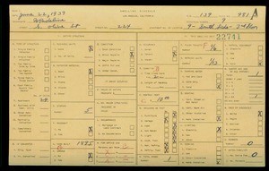 WPA household census for 224 S OLIVE STREET, Los Angeles