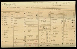 WPA household census for 1320 W BELLEVUE AVE, Los Angeles
