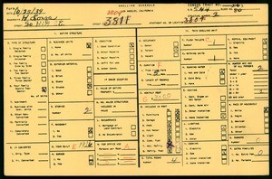 WPA household census for 3809 S HILL STREET, Los Angeles County