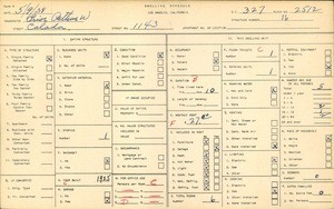 WPA household census for 1143 CALADA, Los Angeles
