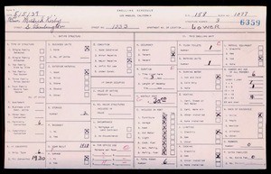 WPA household census for 1333 S BURLINGTON, Los Angeles