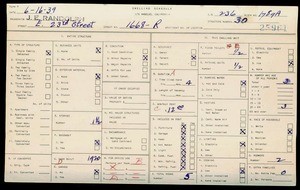 WPA household census for 1668 E 23RD STREET, Los Angeles