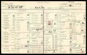 WPA household census for 224½ West 84th Street, Los Angeles County