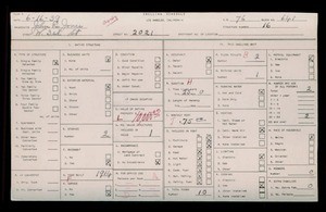 WPA household census for 2021 W 3RD ST, Los Angeles