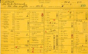 WPA household census for 407 N LOS ANGELES, Los Angeles