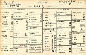 WPA household census for 1606R WEST 85TH STREET, Los Angeles County
