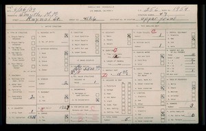 WPA household census for 4126 RAYNOLD STREET, Los Angeles