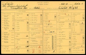 WPA household census for 1226 COMPTON AVE, Los Angeles