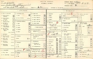 WPA household census for 670 WEST 62ND STREET, Los Angeles County
