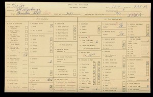 WPA household census for 231 BUNKER HILL, Los Angeles