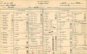 WPA household census for 2014 HURON, Los Angeles