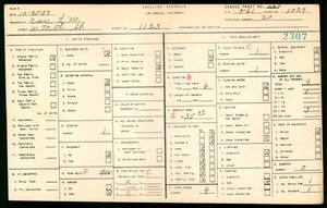 WPA household census for 1123 WEST 70TH STREET, Los Angeles County
