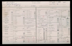 WPA household census for 1143 W 17TH STREET, Los Angeles County