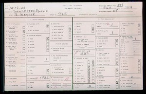 WPA household census for 925 S MEYLER ST, Los Angeles County