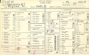 WPA household census for 524 ALPINE, Los Angeles