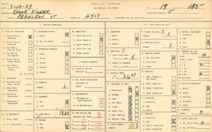 WPA household census for 2419 FERNLEAF STREET, Los Angeles