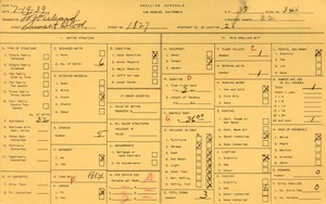 WPA household census for 1827 W SUNSET, Los Angeles