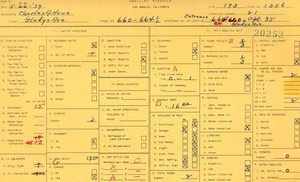 WPA household census for 660 GLADYS, Los Angeles