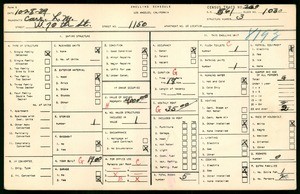WPA household census for 1150 WEST 70TH STREET, Los Angeles County
