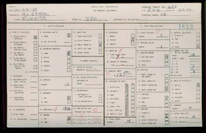 WPA household census for 350 E 109TH ST, Los Angeles County