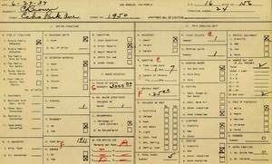 WPA household census for 1950 ECHO PARK AVE, Los Angeles
