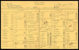 WPA household census for 307 N RAMPART BLVD, Los Angeles