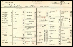 WPA household census for 336 WEST 113TH STREET, Los Angeles County