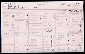 WPA household census for 490 SOLANO, Los Angeles