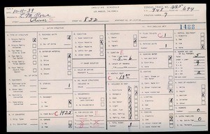 WPA household census for 852 W OLIVER, Los Angeles County