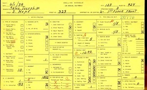 WPA household census for 323 S HOPE, Los Angeles