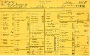 WPA household census for 510 N LOS ANGELES, Los Angeles