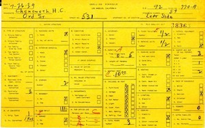 WPA household census for 531 ORD, Los Angeles
