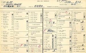 WPA household census for 4430 CROCKER, Los Angeles