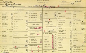 WPA household census for 2821 MICHIGAN, Los Angeles