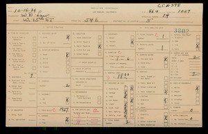 WPA household census for 546 W 15TH STREET, Los Angeles County