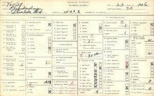 WPA household census for 1500 SILVERLAKE BLVD, Los Angeles