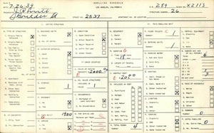 WPA household census for 2537 BOULDER ST, Los Angeles