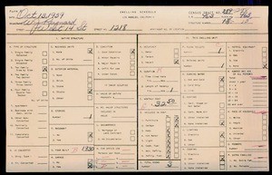 WPA household census for 1218 W 14TH, Los Angeles County